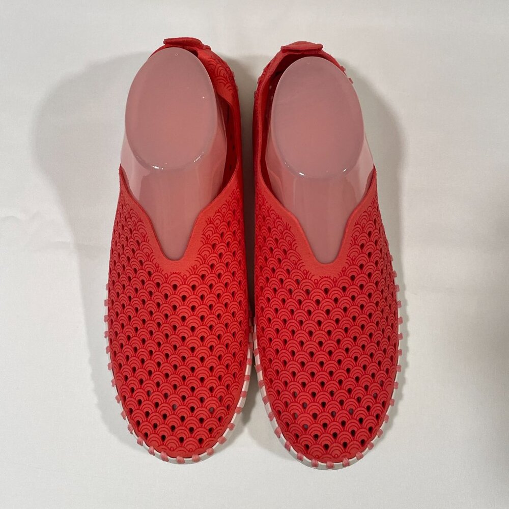 ILSE JACOBSEN HORNBAEK "Tulip 139" Flats Lazercut Slip On Raspberry Size 8.5/9 - Picture 2 of 12